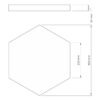 Akustischer Schaumstoff Hexagon – Bild 2